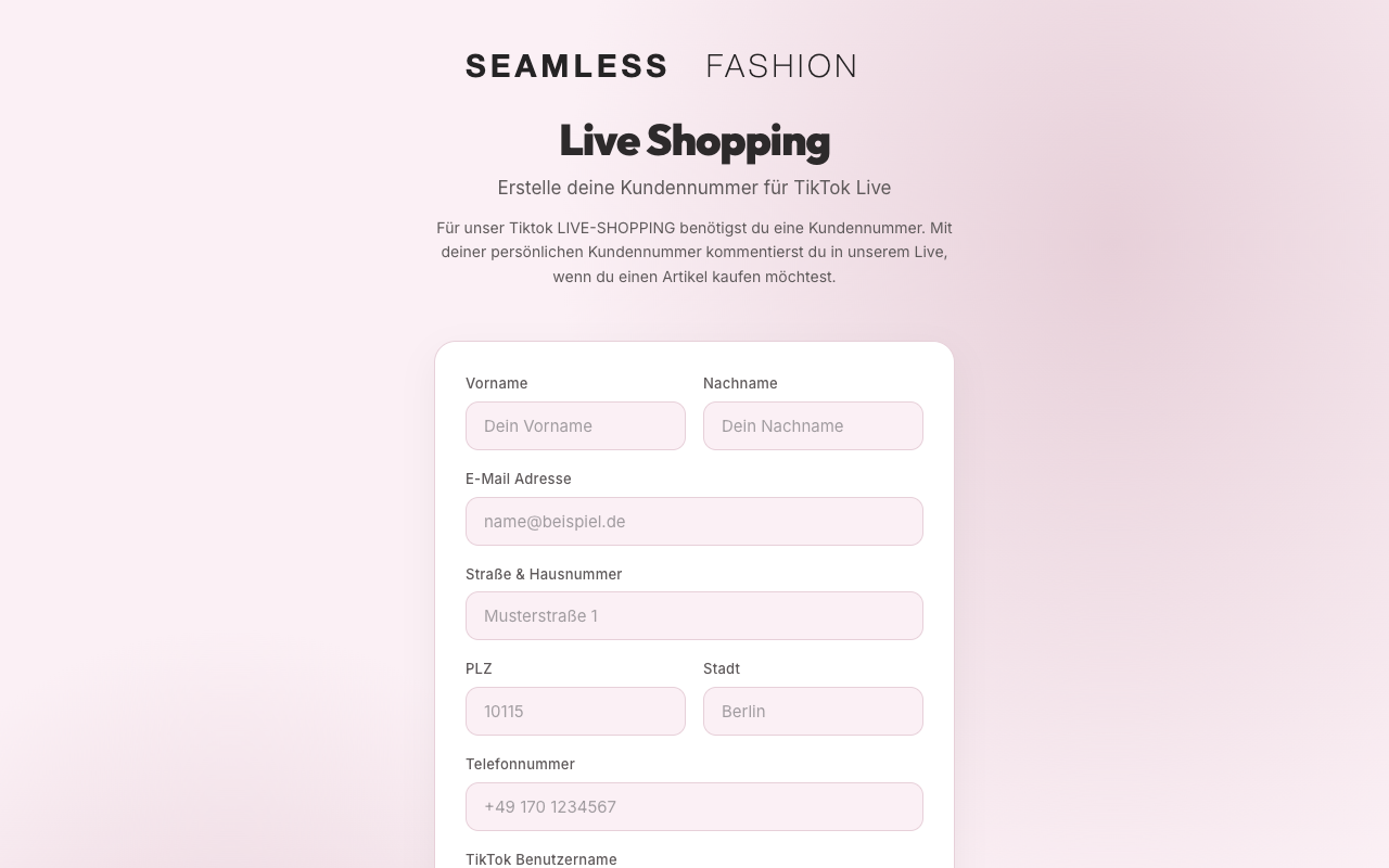 Seamless Fashion — Projekt-Vorschau